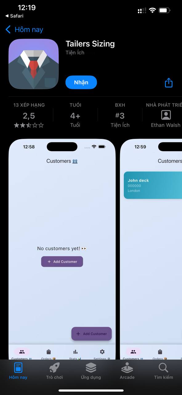 Thực hiện tải về ứng dụng trong App Store và cài đặt như bình thường